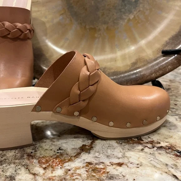 Loeffler Randall Tan Braided Mules - Picture 3 of 4